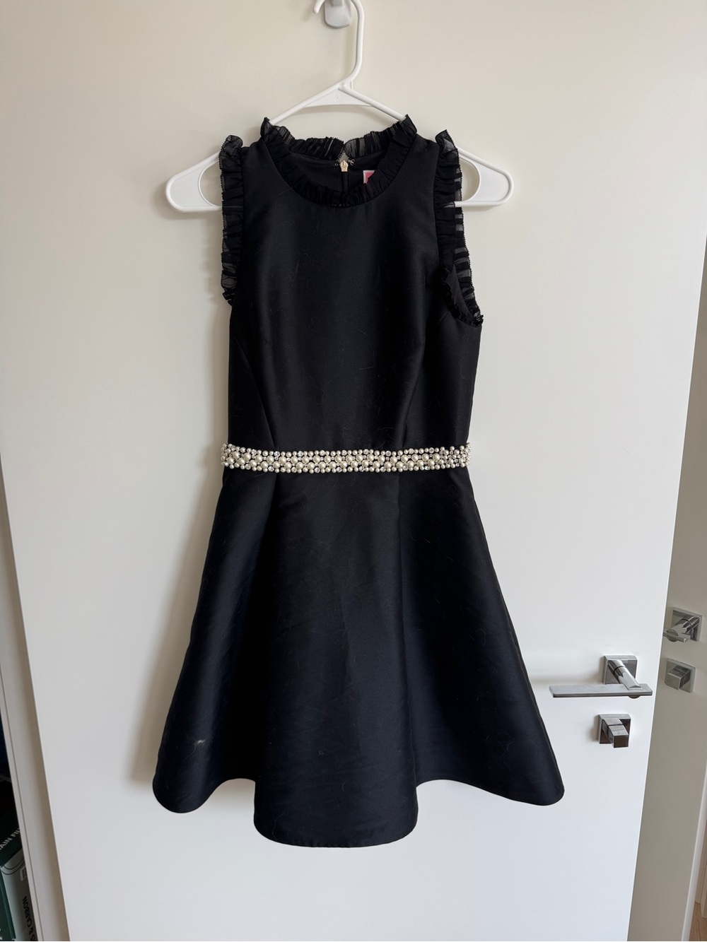 Black Pearl-Trim Sleeveless Dress kate spade